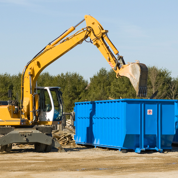 are there any restrictions on where a residential dumpster can be placed in Millersview TX